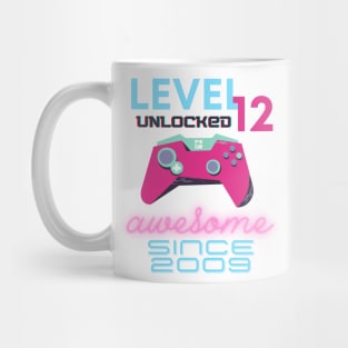 Level 12 Unlocked Awesome 2009 Video Gamer Mug